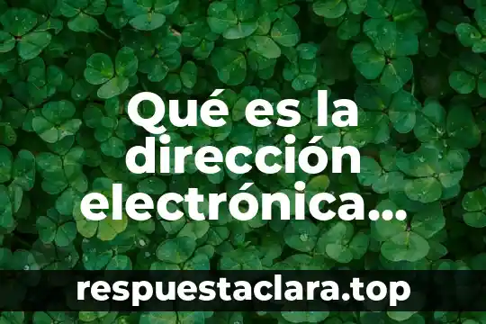 Qué es la dirección electrónica asistida