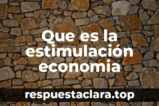 ¿Qué es la estimulación fisiológica y su significado? 4 Que es la estimulación economia