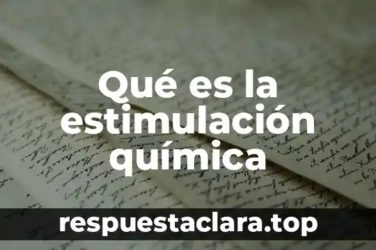 ¿Qué es la estimulación fisiológica y su significado? 6 Qué es la estimulación química