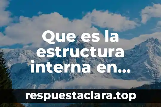 Que es la estructura interna en propiedades