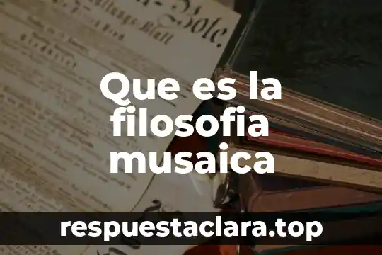 Que es la filosofia musaica
