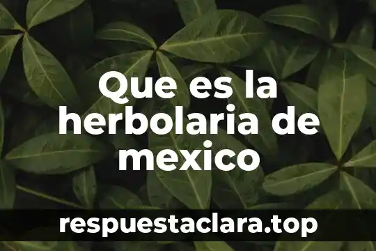 Que es un tribunal federal mexico 8 Que es la herbolaria de mexico