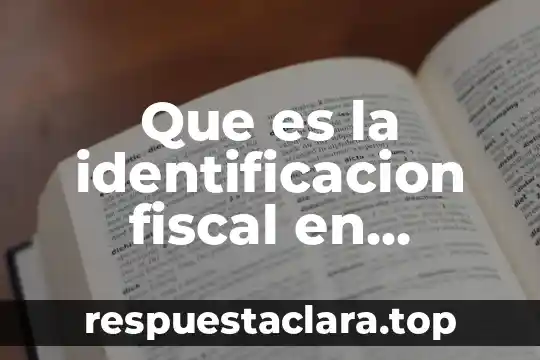 Qué es número de identificación de cuenta IVR Visa 6 Que es la identificacion fiscal en mexico