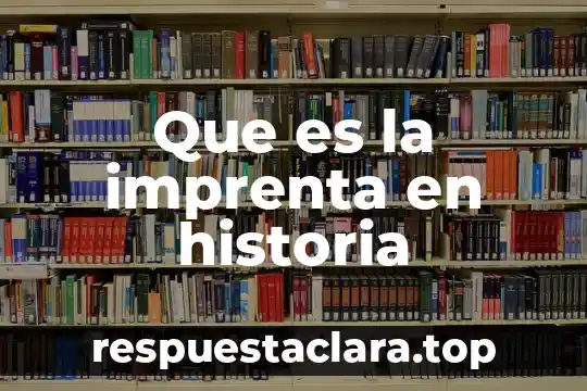 Que es la cronologia de la historia de la salvacion 7 Que es la imprenta en historia