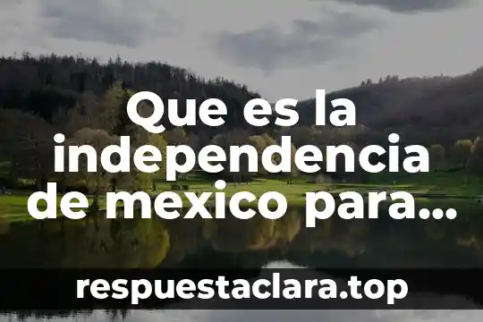 Que es la ciudadania en la independencia de mexico 8 Que es la independencia de mexico para mi