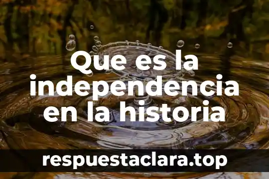 Que es la ciudadania en la independencia de mexico 6 Que es la independencia en la historia