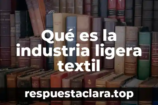 Qué es moda textil 3 Qué es la industria ligera textil
