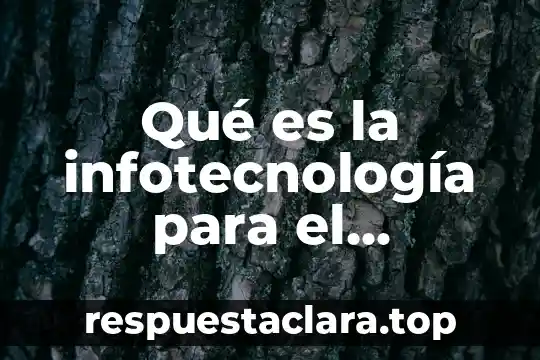 Qué es la infotecnología para el aprendizaje