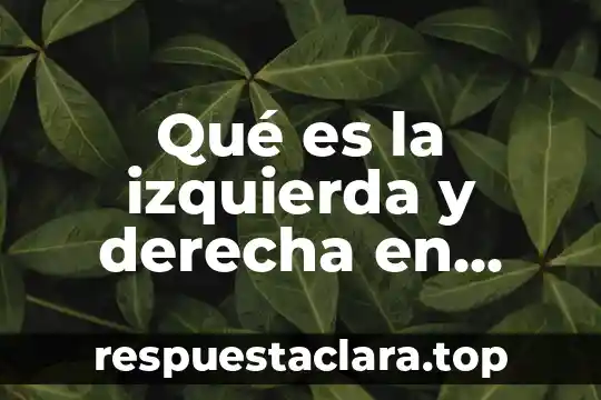 Qué es la izquierda y derecha en México
