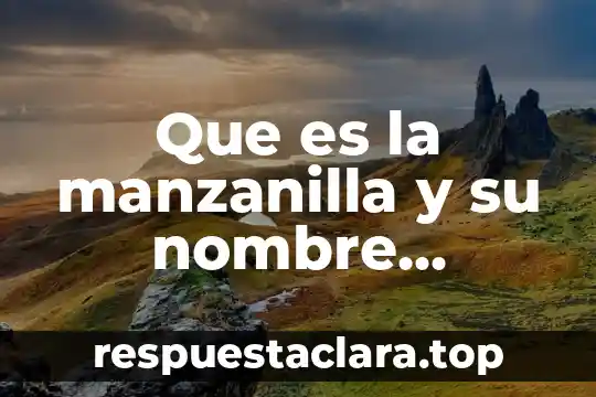 Que es un progreso cientifico 8 Que es la manzanilla y su nombre cientifico