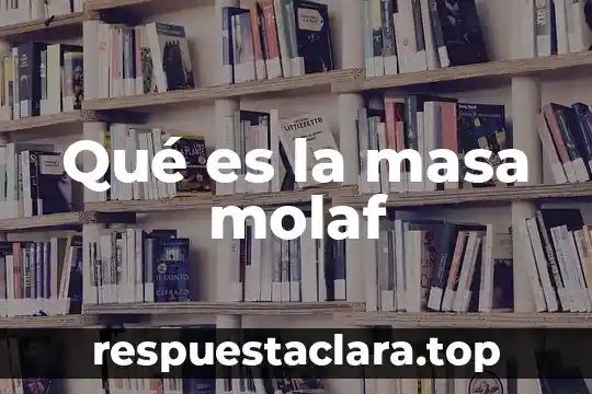 Qué es la masa molaf