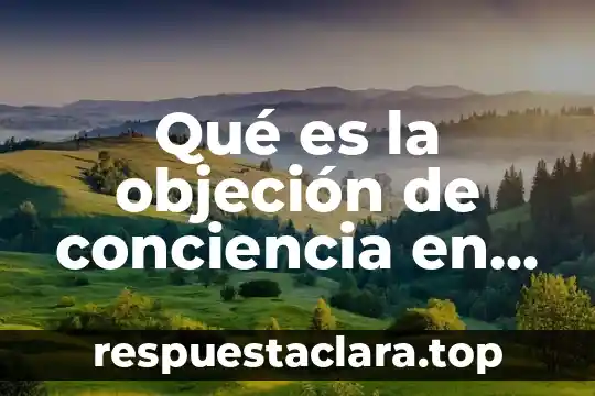 Qué es la objeción de conciencia en México