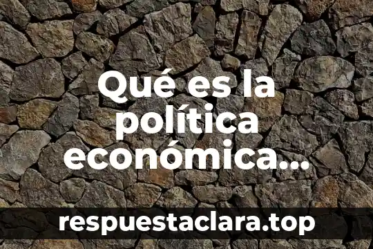 Qué es la política económica abierta