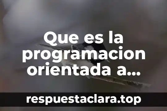 Que es la arquitectura de software orientada a servicios soa 6 Que es la programacion orientada a bases de datos