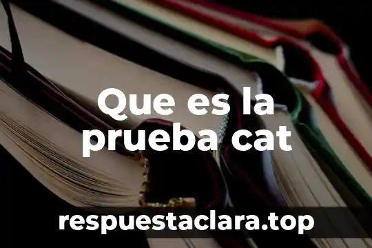 Que es la prueba cat