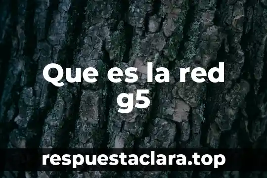 Que es la red g5