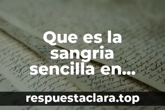 Que es la sangria sencilla en word