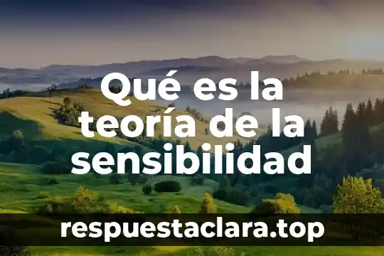 Qué es la teoría de la inercia 6 Qué es la teoría de la sensibilidad