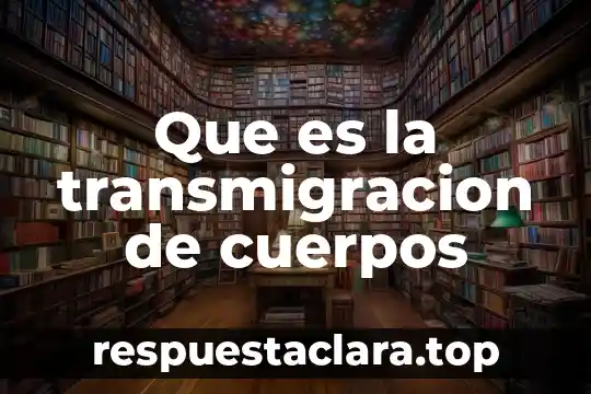 Que es la transmigracion de cuerpos