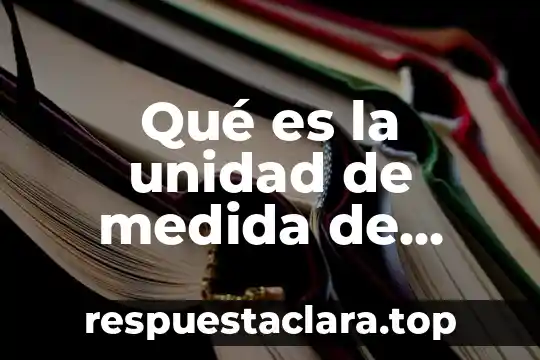Qué es la unidad de medida de actualización