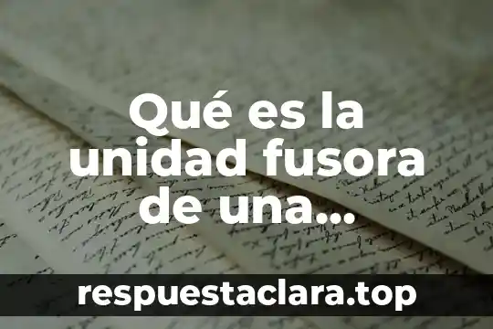 Qué es la unidad fusora de una impresora