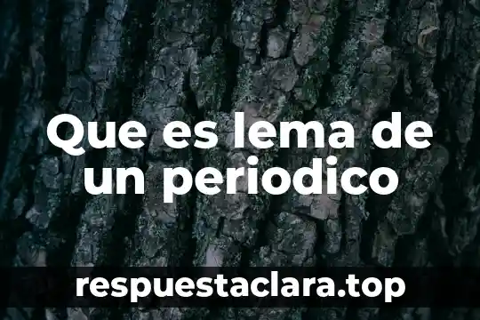 Periodico frontera que es 3 Que es lema de un periodico