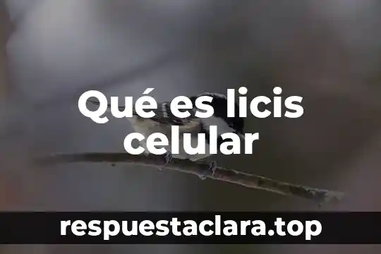 Qué es licis celular