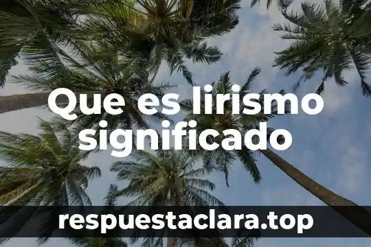Que es evocaciones significado 6 Que es lirismo significado