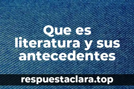 Que es simbolismo literatura 6 Que es literatura y sus antecedentes