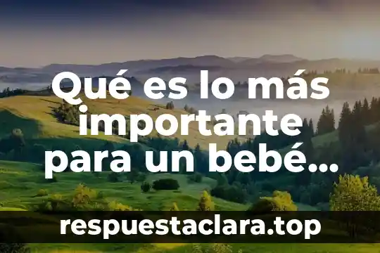 Familia chilanga ay un nuevo bebe que es niño 6 Qué es lo más importante para un bebé recién nacido