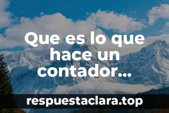 Que es ser contador público ITSH 3 Que es lo que hace un contador privado