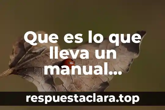 Compuesto inorgánico que es utilizado en la industria 4 Que es lo que lleva un manual informacion