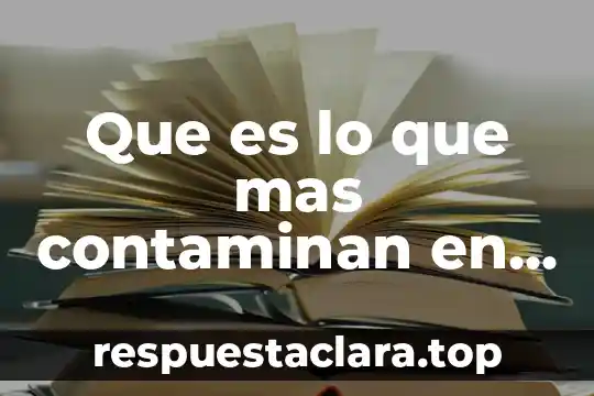 Qué es la libertad resumido 6 Que es lo que mas contaminan en el mundo