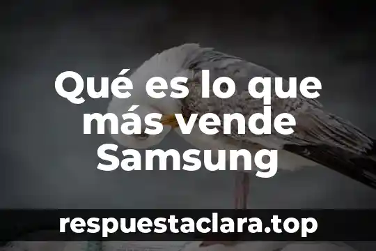 Para que es la cuenta samsung 3 Qué es lo que más vende Samsung
