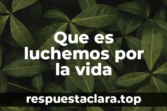 Qué es una vida necia en filosofía 6 Que es luchemos por la vida