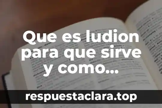 Que es ludion para que sirve y como funciona