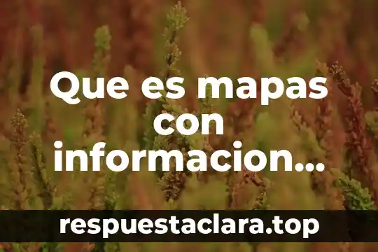 Que es mapas con informacion historica