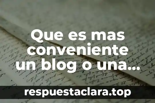 Que es mas conveniente un blog o una tienda online