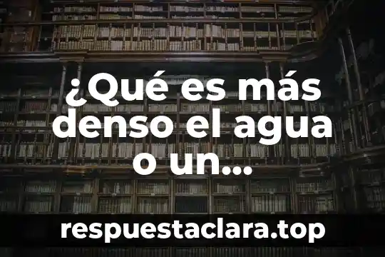 Que es insomnio no organico 8 ¿Qué es más denso el agua o un compuesto orgánico?