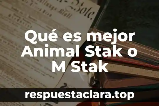 Qué es la ballena azul animal 3 Qué es mejor Animal Stak o M Stak