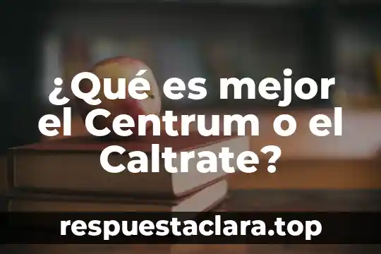 Que es mejor pene grueso o delgado 5 ¿Qué es mejor el Centrum o el Caltrate?