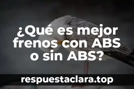 ¿Qué es mejor frenos con ABS o sin ABS?