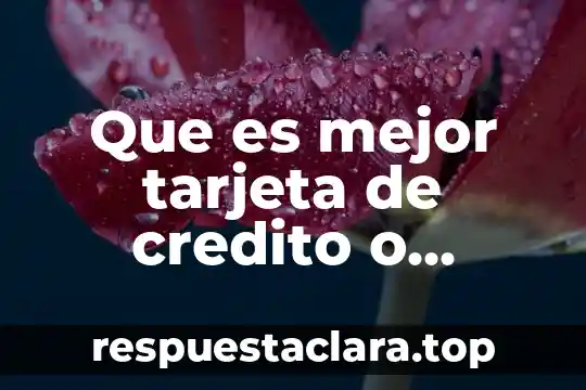Que es tarjeta debito significado 5 Que es mejor tarjeta de credito o debito yahoo