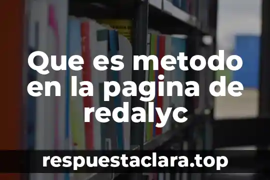 Que es el ambiente grafico de una pagina web 3 Que es metodo en la pagina de redalyc