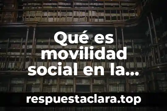 Que es la diversidad en la educación 5 Qué es movilidad social en la educación