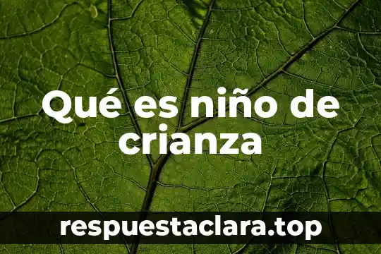 Un niño que es violado que secuelas 8 Qué es niño de crianza