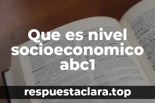 En termino socioeconómico que es neoliberalismo 4 Que es nivel socioeconomico abc1