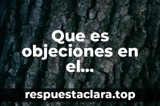Que es objeciones en el procedimiento civil