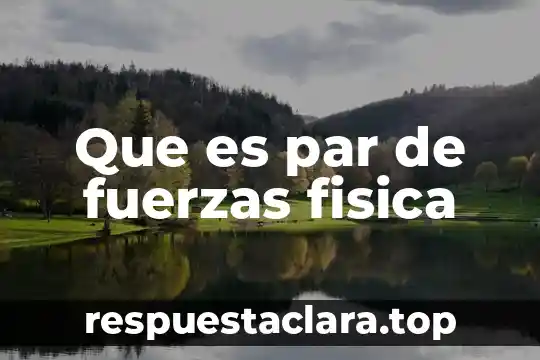 Que es teorema de las fuerzas vivas 3 Que es par de fuerzas fisica