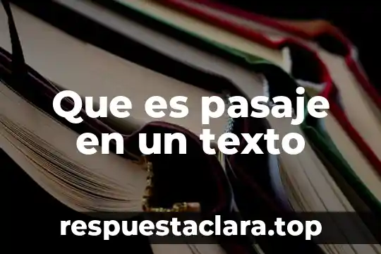 Que es un texto biográfico en investigacion 5 Que es pasaje en un texto